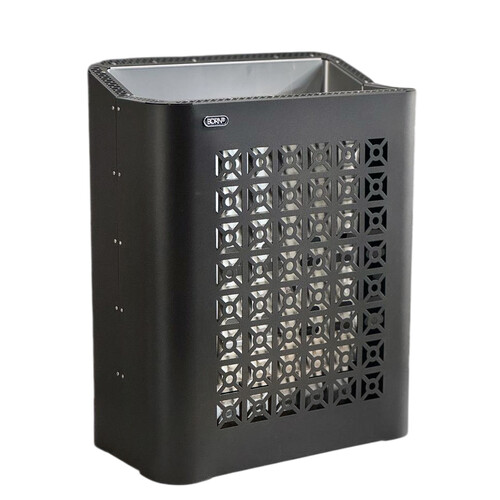 Электрическая каменка BORN® FIRE BLACK (ОГОНЬ ЧЕРНЫЙ) 45E 4,5 кВт, для сауны и бани с выносным управлением-1